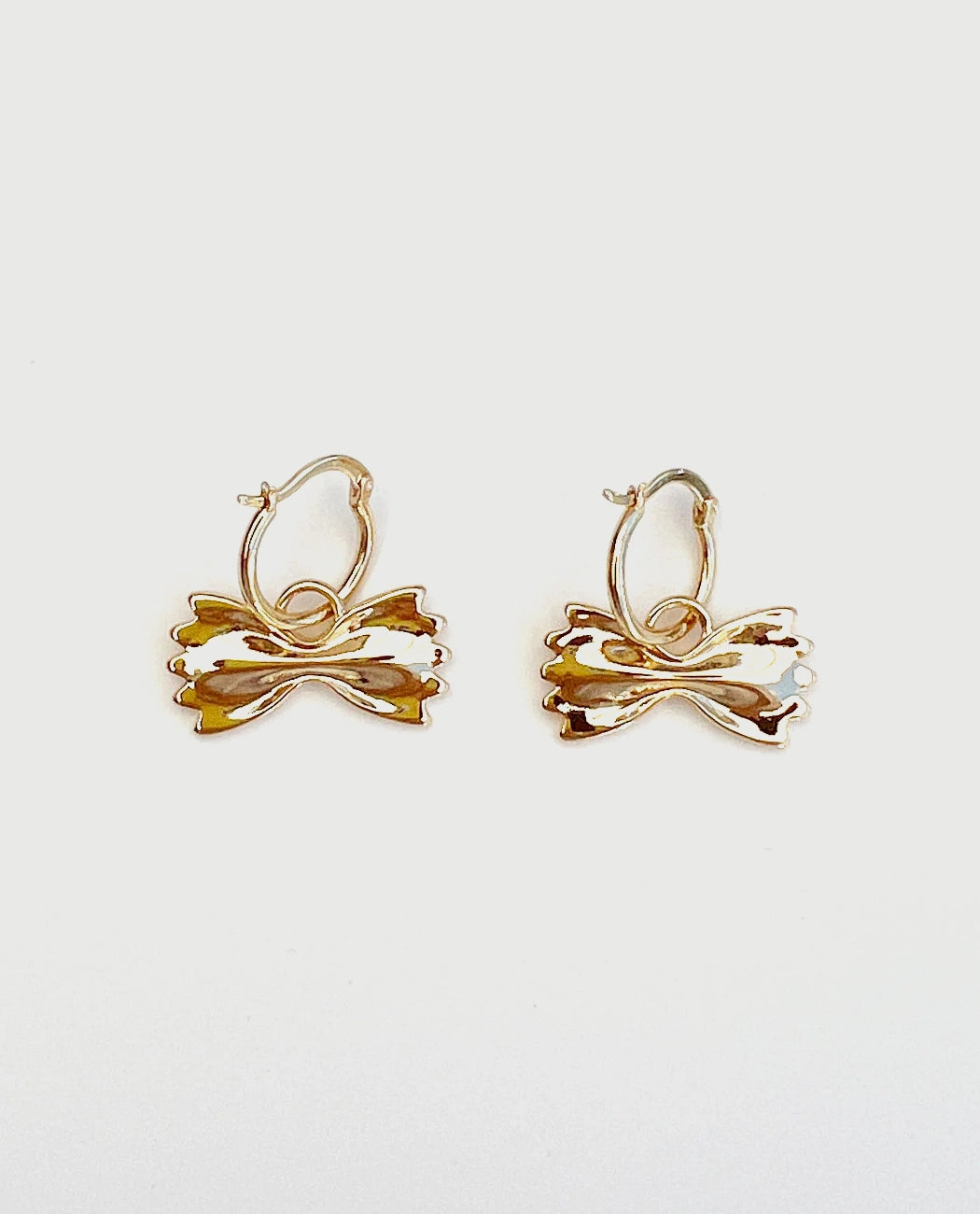 Classic Bow Hoop Earrings